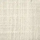 Off-white woven fabric texture with a grid pattern, displaying a raised surface and subtle irregularities, composed of vertical and horizontal threads.